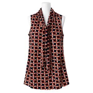 Banana Republic Chain Print Sleeveless Blouse - Size M